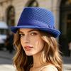 Jazz Hat, Foldable Pig Ear Sun Hat with UV Protection, Breathable Mesh Summer Travel Hat for Women Men