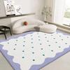 Nordic Polka Dot Cream Style Carpet Cream Color Kids Play Mat Living Room Bedroom Soft Plush Rug Non Slip Home Large Area Rugs