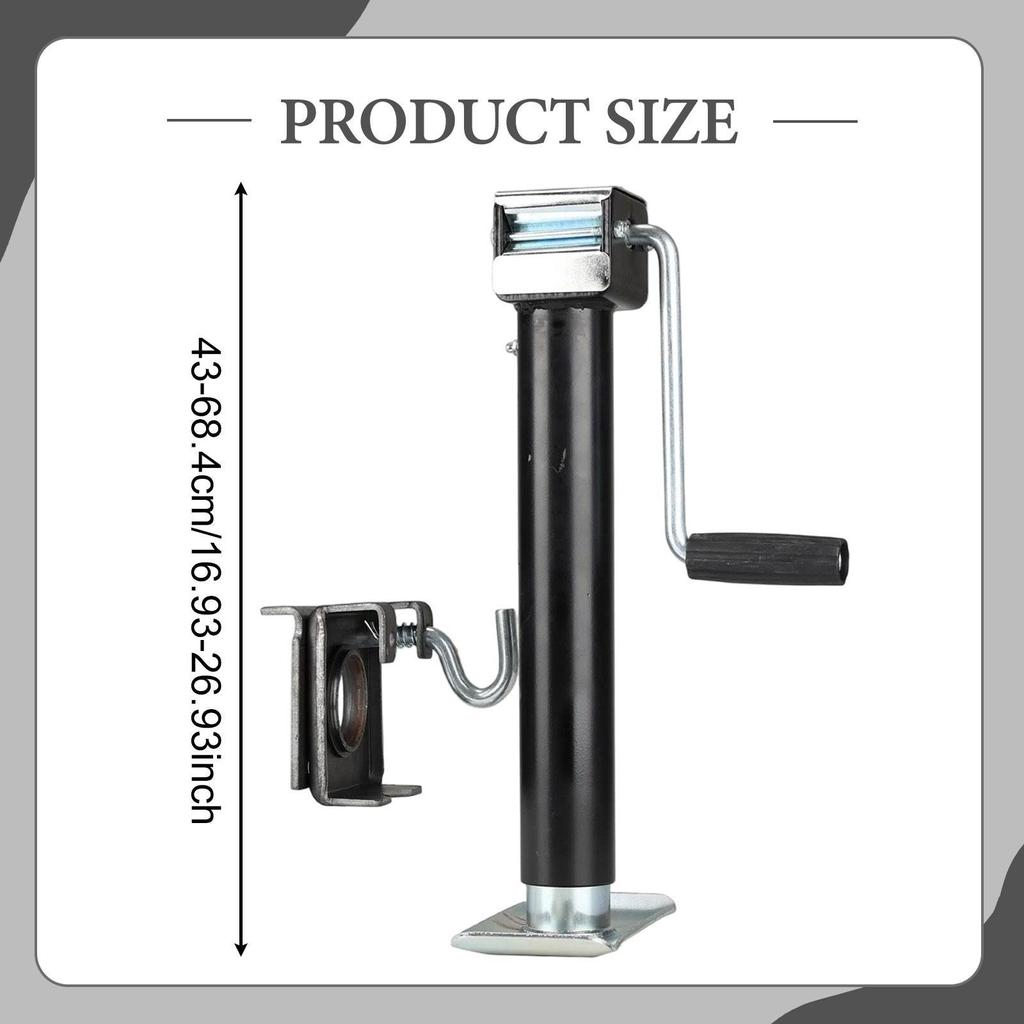 Trailer Jack Large Load Capacity with Hand Crank for Trailer RV Camper