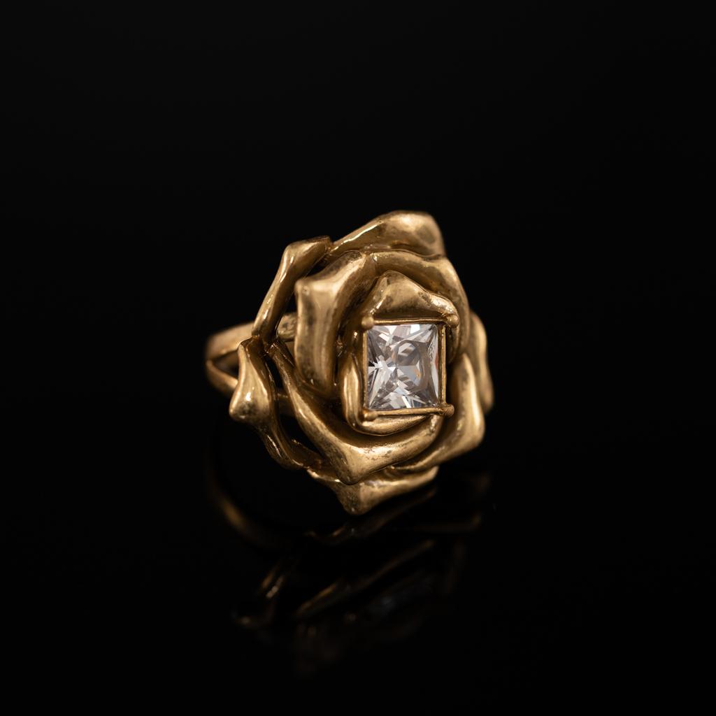 Medieval Copper Alloy Ring, Retro Court Style, High Sense Female Designer Temperament, New Ring