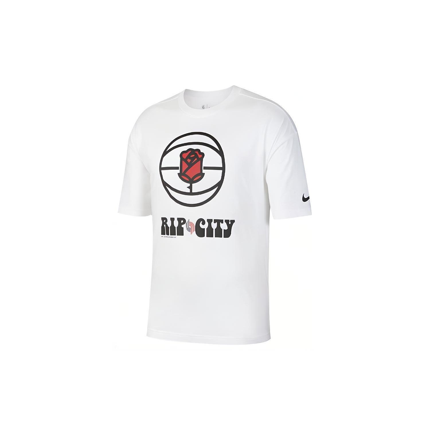 Nike Portland Trail Blazers EDITION NBA Short Sleeve White Men s CJ5666-100 XXL