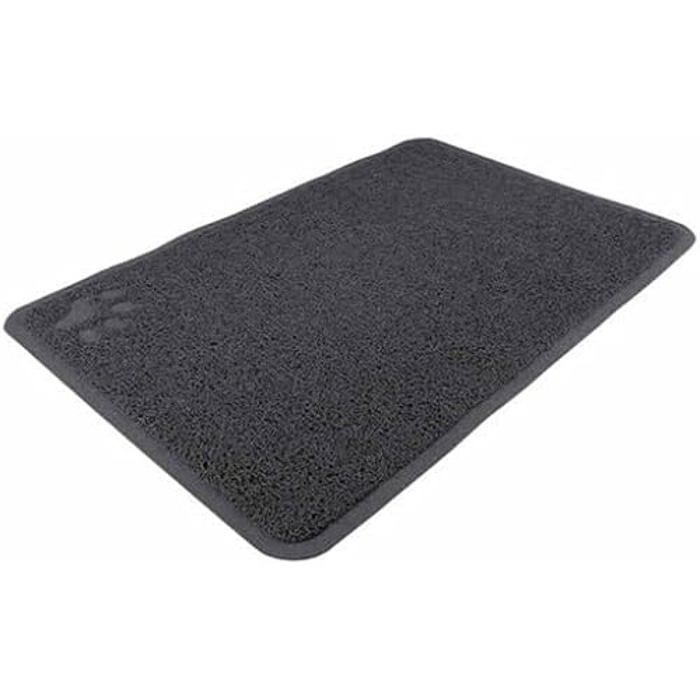 Tapis Pour Bac À Litière - TRIXIE - 40 × 60 Cm - PVC - Anthracite - Anti-litière Pour Chats Sensibles