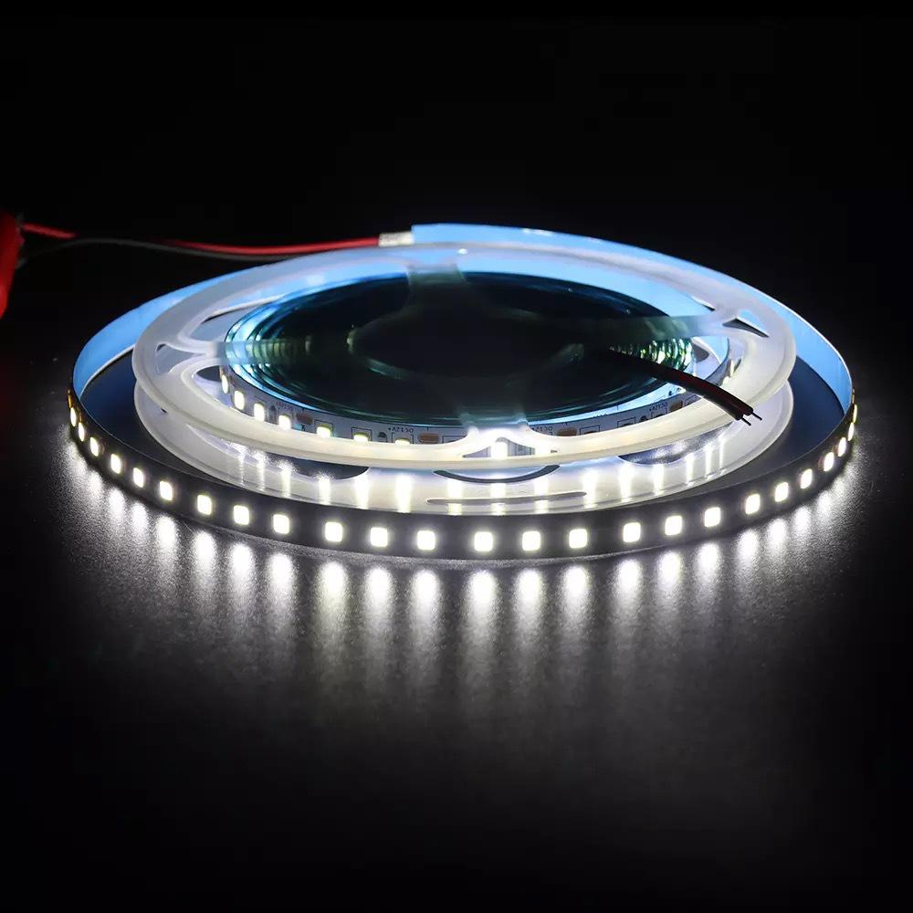 LED 2835 High Brightness 8mm Light Strip: 120 Lights, 12V/24V, Single Color, Self-Adhesive Linear Strip for Home.