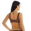 Women's Fishnet See Through Bra Top Unlined Bralette Sleeveless Tank Crop Tops Lingerie
