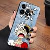 Custodia Nera Morbida per Telefono per iPhone 13 12 11 17 Pro Max XS XR 17Air 15 16 14 Plus 7 8 One Piece Luffy Frutto del Diavolo Zoro