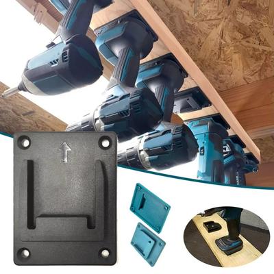 Soporte de Pared para Herramientas Soporte de Almacenamiento Dispositivos de Fijación Taladro Portátil Soporte de Almacenamiento de Herramientas Ranuras Soporte