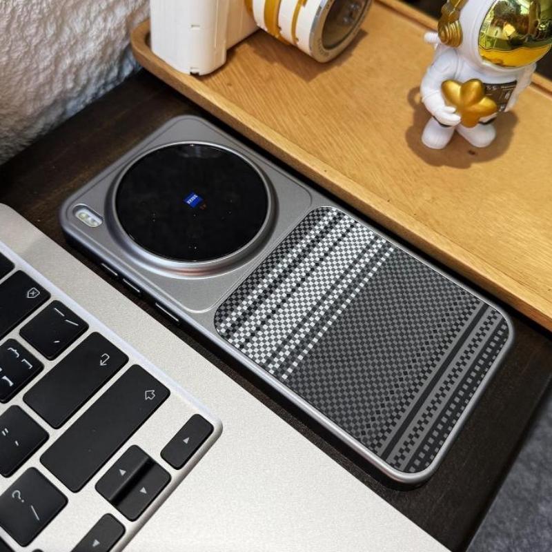 Business Luxus Kevlar Muster Handyhülle für VIVO X300 Ultra X300Pro X200 Pro mini Ultradünn Magnetisch Stoßfest Schutzhülle