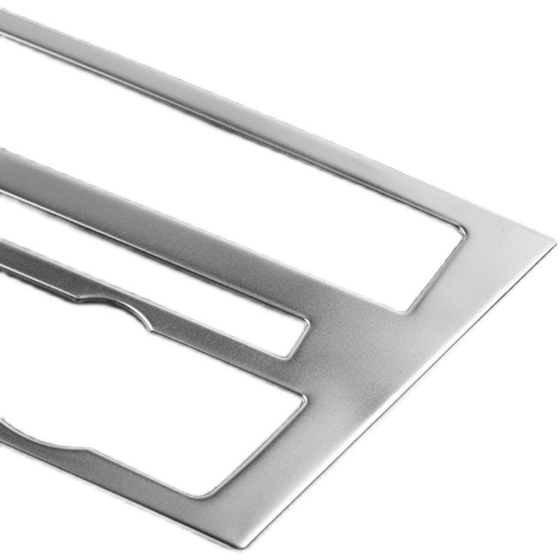BMW 5 Series GT Interior Modification: Center Console Vent & Window Lift Handle Bright Strip Stickers for 528 535i.