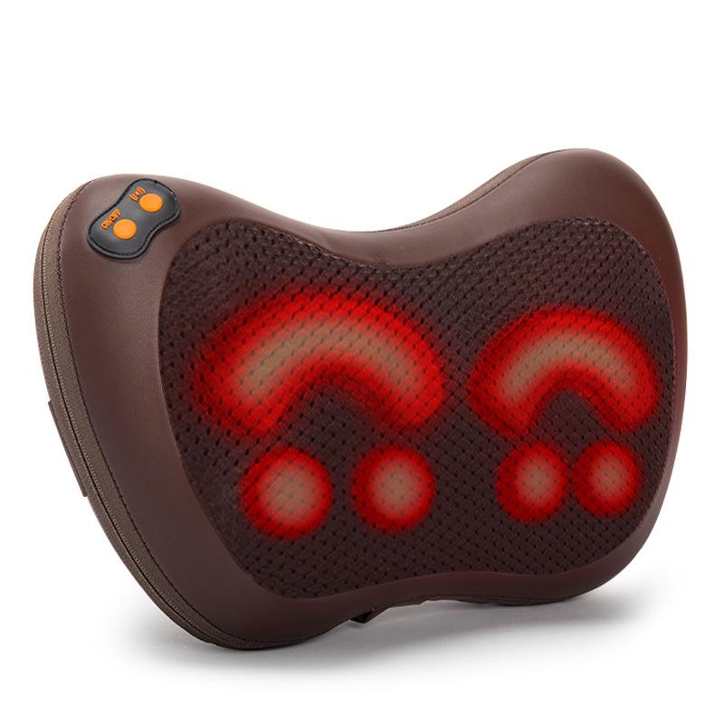 Cervical Spine Electric Massage Pillow for Car & Home Use - Full Body & Lumbar Support