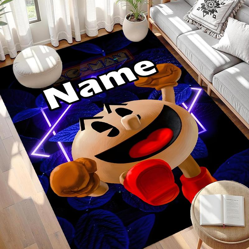 Custom Name Personalized PAC Print Carpet, Versatile Home Decor Rug, for Playroom, Apartment, Balcony, Entryway, Hallway Gift