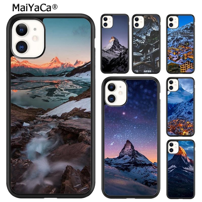 Zermatt Matterhorn Swiss Mountain Phone Case For iPhone 17 Air 16 pro max 15 14 plus 12 13 Shell Cover coque