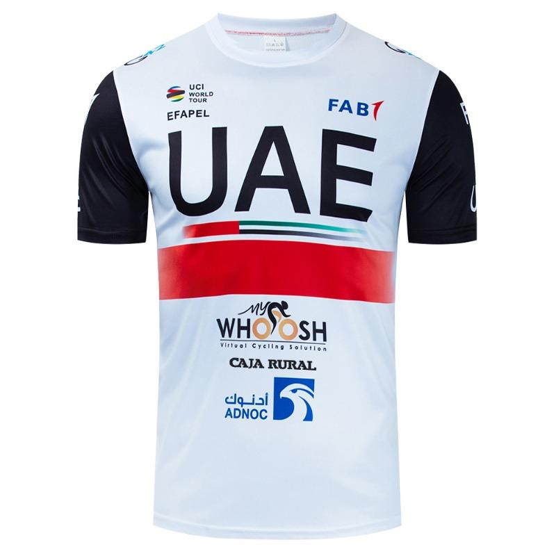 UAE Team Cycling  Jersey 2024 Men's Fashion Quick Dry Running Tshirt Bike Maillot Sports T-shirt Clothing