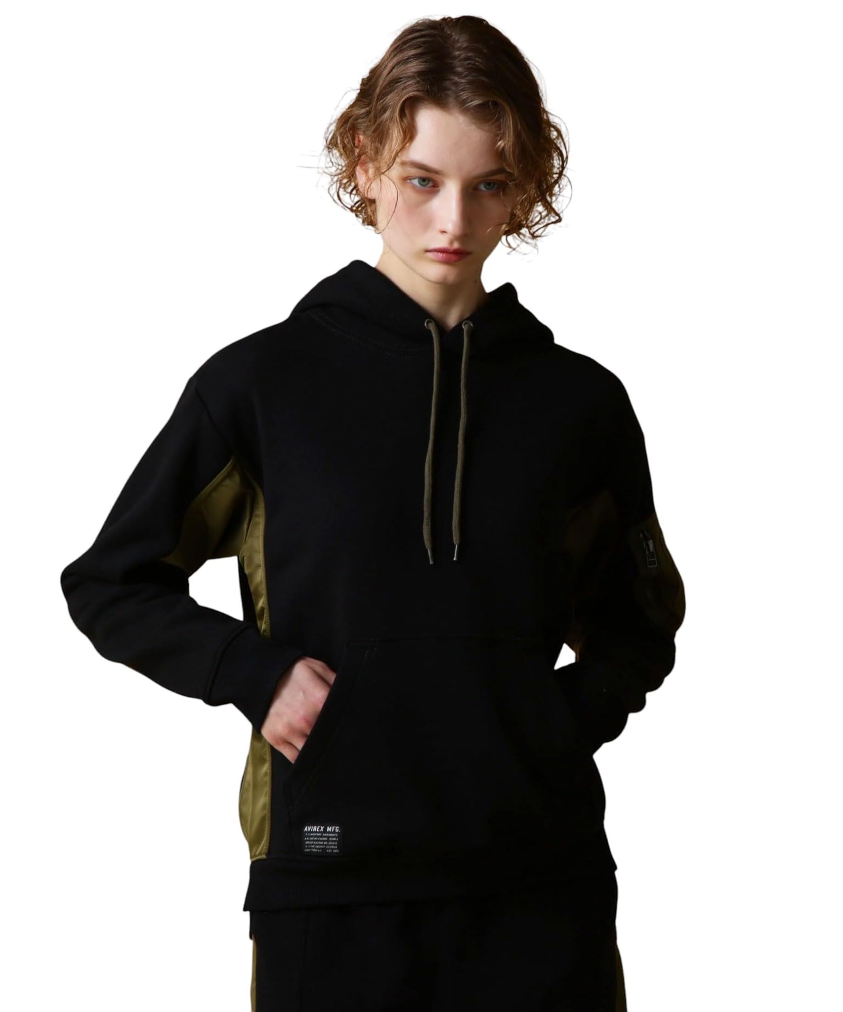 

AVIREX TACTICAL PULLOVER PARKA women s F 011 black 783-4931006