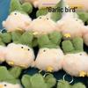 Cute White Chicken Keychain Plush Toy Pendant
