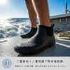 [Jollywalk] Sneaker-like, comfortable rain boots. Waterproof, non-slip, ankle-length, lightweight, stylish, unisex, suitable for commuting. Sizes 25-2