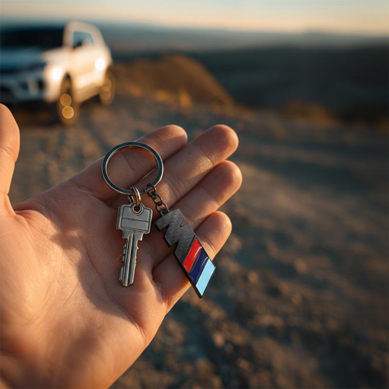 TFLB8 Car Logo Keychain Zinc Alloy Auto Key Ring Emblem Accessories For BMW M Performance E36 E60 E90 X2 X1 X3 X5 E46 E39 E70 M3 M5 M6
