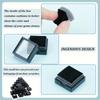 40pcs Jewelry Display Box 3cm Acrylic Boxes with Transparent Display Window Sponge Interior for Rings Earrings Brooches Gemstone