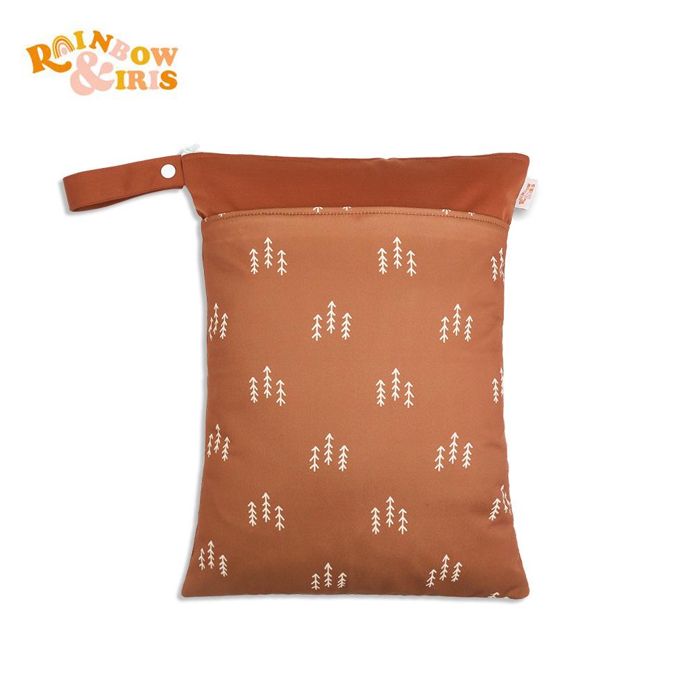 Waterproof Reusable Cloth Bag with Zipper Pocket and Handle - Fashionable Sun Burst Design, Suitable for Beaches, Swimming Pools, Gyms, Yoga