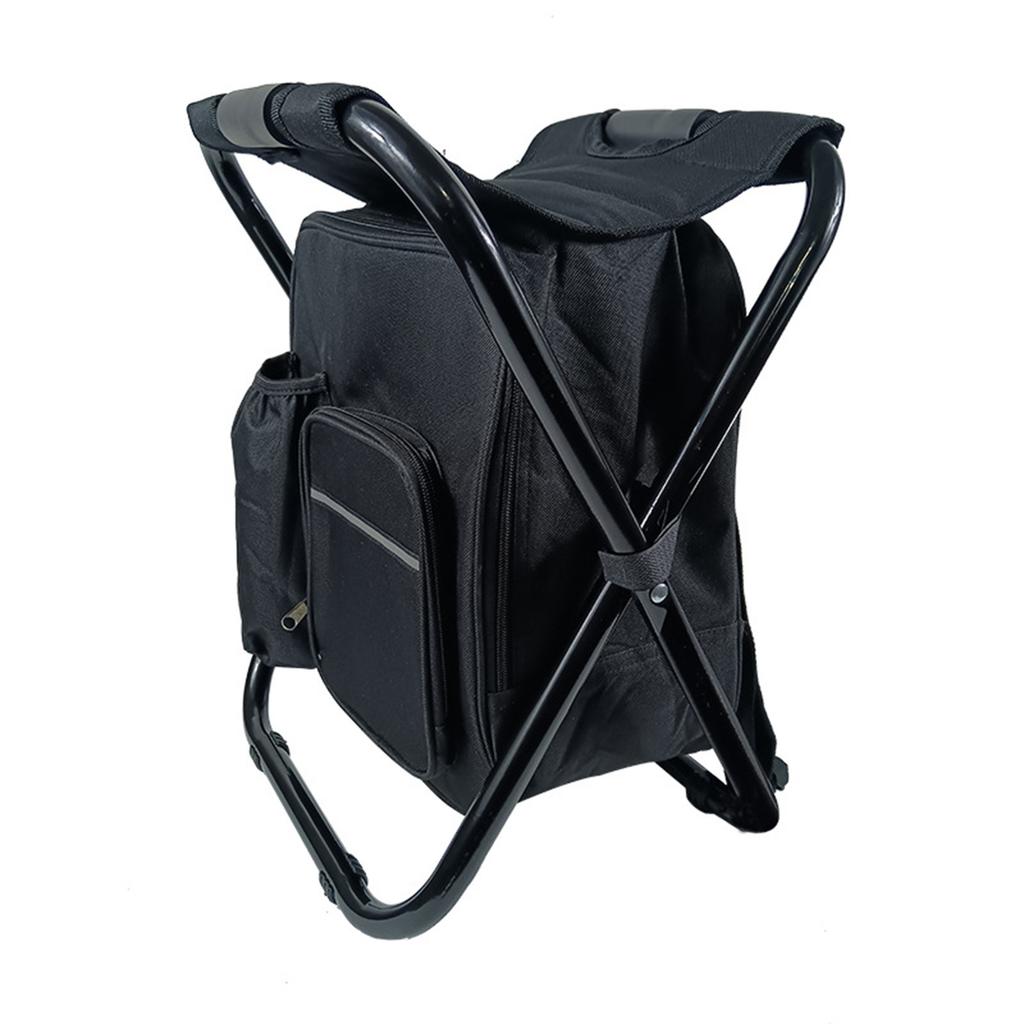 Outdoor Folding Fishing Stool Sturdy Stable Heavy Duty Ice Bag Stool Lightweight Compact Fishing Huntings Use