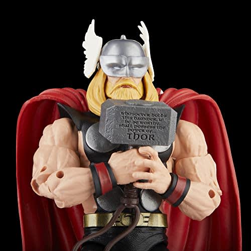 Hasbro MARVEL Marvel Legends Series Thor Vs. Destroyer, Avengers 60th Anniversary 6 Inch (15cm) Size Action Figure, with 5 Accessories F7087 Genuine C