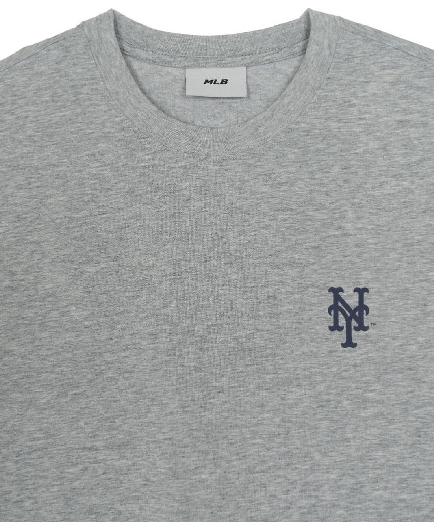 Emelbi Sportive Cursive Back Letter Short Sleeve T-Shirt Nym (Melange Grey)