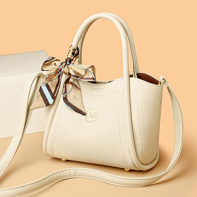 Soft Leather European and American Women's Crossbody Handbag 2025 New Atmospheric Send Mother Fashion Middle-aged Women's Bag Large Capacity