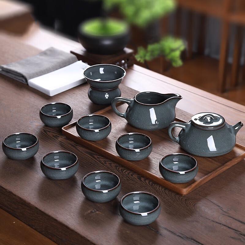 Lihou Longquan Celadon Ge Ware Ice Crackle Tea Set