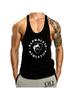 Men's Fitness Tank Top for Muscle Training, Loose Fit, Racerback, Sports Running, Cotton Sleeves, Trendy Style