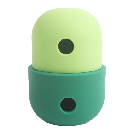 Dog Treat Dispenser Toy Rolling Dog Food Dispenser Silicone Slow Feeder Interactive C