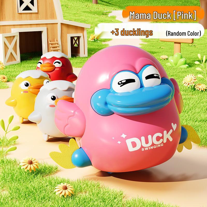 Douyin Trending Wind-up Wiggling Magnetic Chick Toy - Early Education Crawling Companion