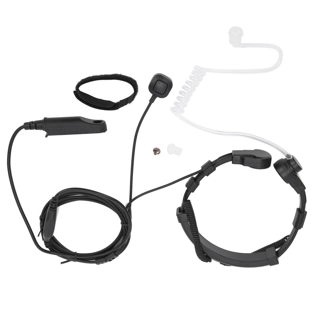 Throat Earpiece Headset Air Acoustic Tube Throat Vibration PTT Mic Headset for UV9R Plus BF9700 BFA58