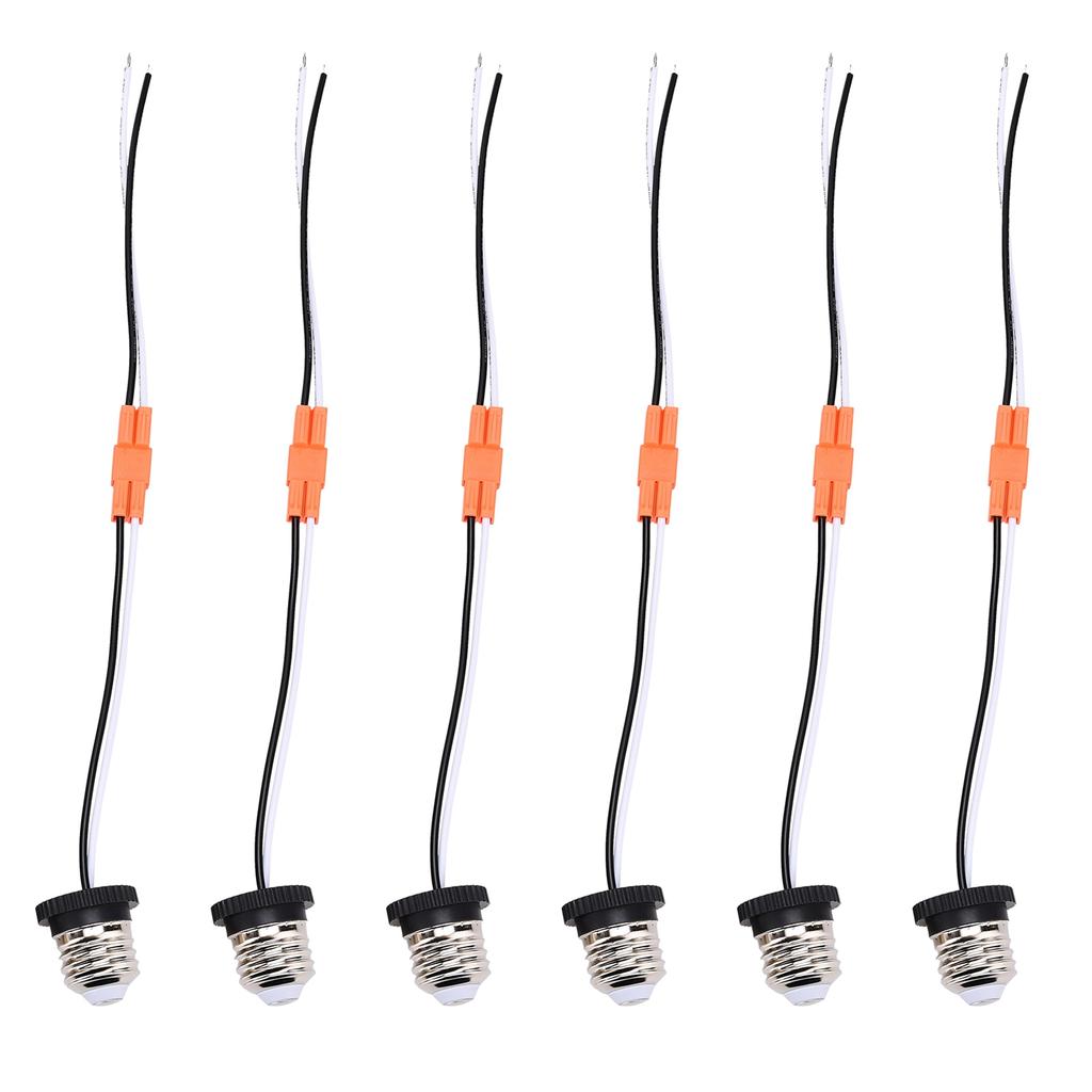 E26 Socket Adapter Screw in Light Bulb Socket Pigtail Set for Led Ceiling Lights 36cm Length 660W