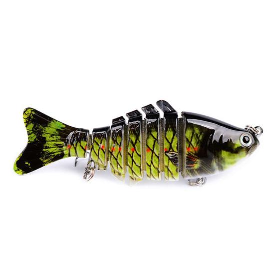 1/3/5Pcs 10CM/15.5G Bionic Multi-Jointed Fishing Lure Long Casting 7-Section Swimbait Hard Artificial Bait Freshwater Saltwater Fishing Accessories