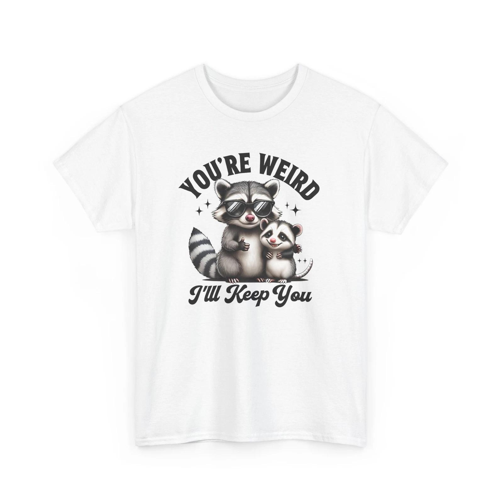 

Funny Expression T-Shirt | Raccoon Possum Weird Shirt 3XL
