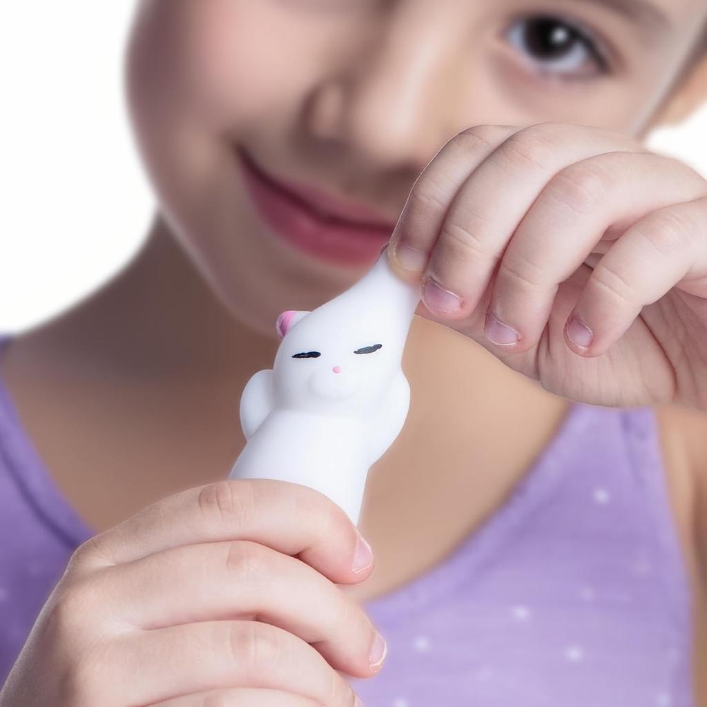 Set da 2 Gatti Squishy Morbidi Kawaii Gattini Giocattolo Antistress Regali Unici per Adolescenti Bambini Adulti Idea per Calze di Natale