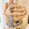 Striped Warm Blankets Soft Sofa Blankets High Quality Quilt  Autumn Winter