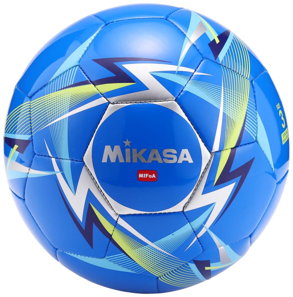MIKASA MIFoA Soccer Size for Elementary School and Younger F3AZ Recommended Internal Pressure Ball, 3, Children, Blue, D-LBL, 0.490 (kgf/cm²)