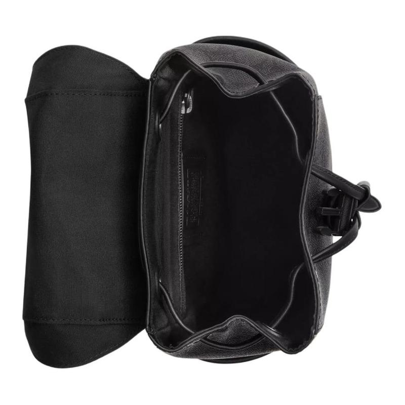 COACH Racer Pack 18 Logo Removable Shoulder Strap Coated Canvas Crossbody Chest Bag Small Men's Charcoal