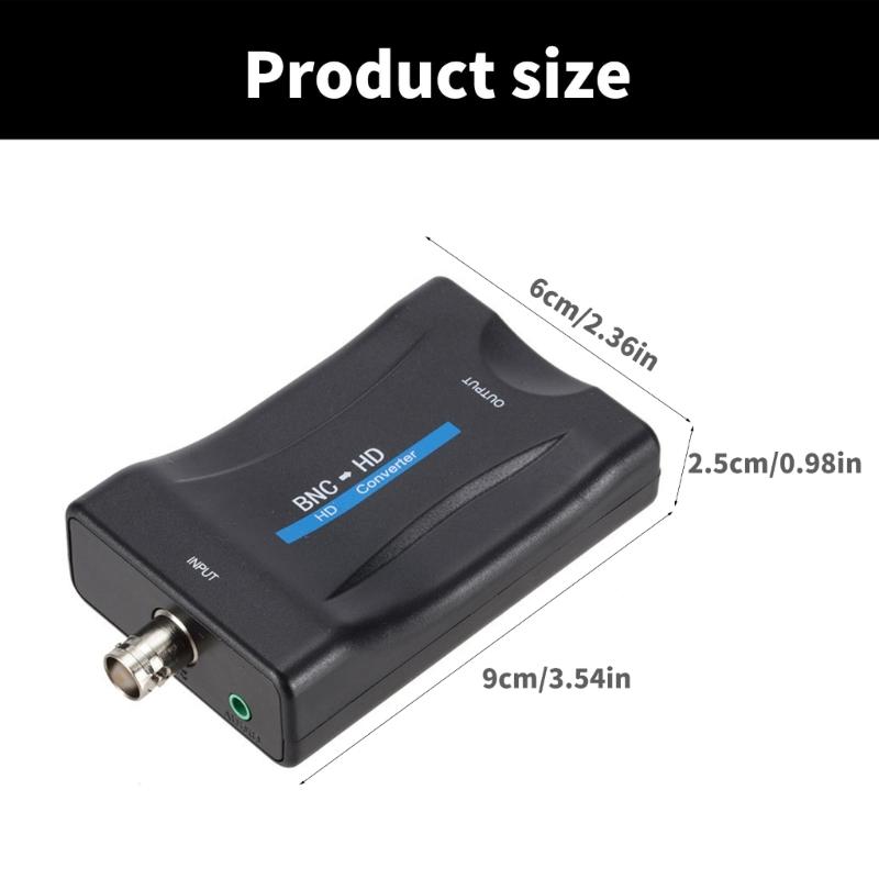 Hochauflösender BNC Koaxial zu Multimedia-Schnittstellen-Konverter-Adapter für Kameras 720P/1080P Auflösungsunterstützung