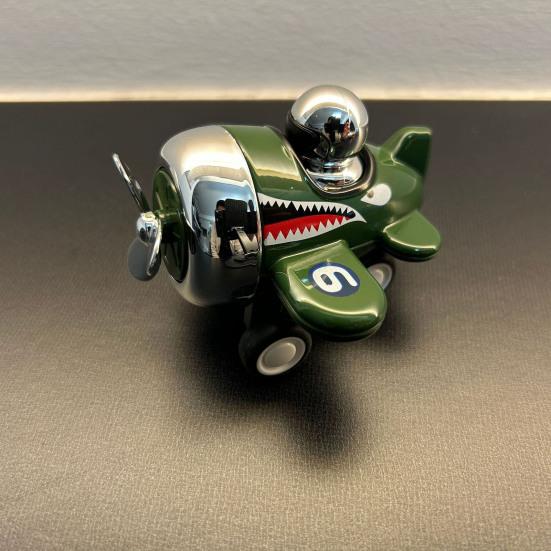 Mini Alloy Cartoon Airplane Toy Press Go Propeller Aircraft Toy Toddlers Boys Girls Educational Pull-back Plane Toy Party Favors