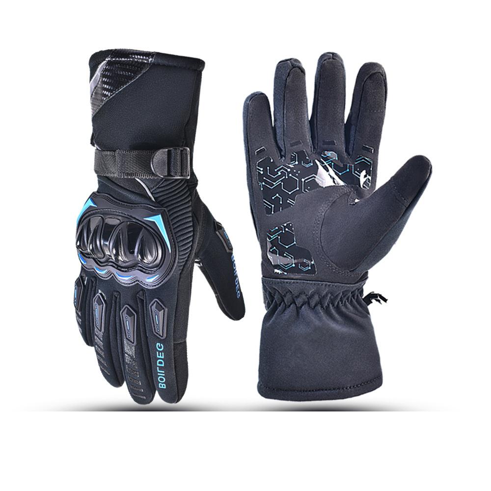 Winter Goatskin Full Finger Lightweight Anti-Slip Fishing Motorbike Riding Gloves for Cold Weather Activities Motorcycle Skiing
