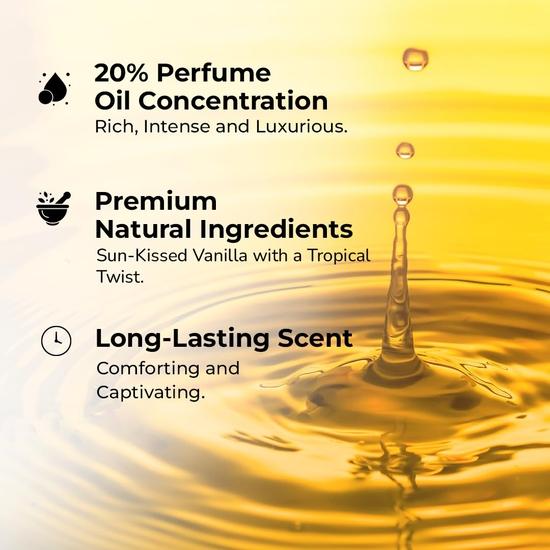 Moody Premium Tropical Vanilla Perfume for Women | Long Lasting Scent Upto 8 Hours | Luxurious EDP Fragrance with 20% Perfume Oil, 100ml