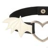 Choker Halskette PU Leder Geschenk Herz Rock Gürtel Schlüsselbein Kette Punk Steampunk für