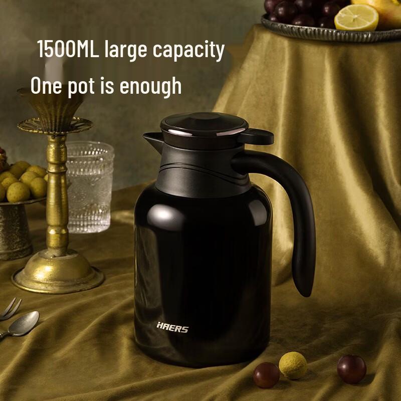 HAERS 1.5L Smart Temperature Display Thermos Pot