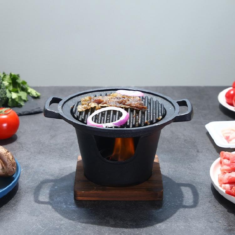 Smokeless Barbecue Grill Outdoor BBQ Plate Roasting Meat Tools Barbecue Grills