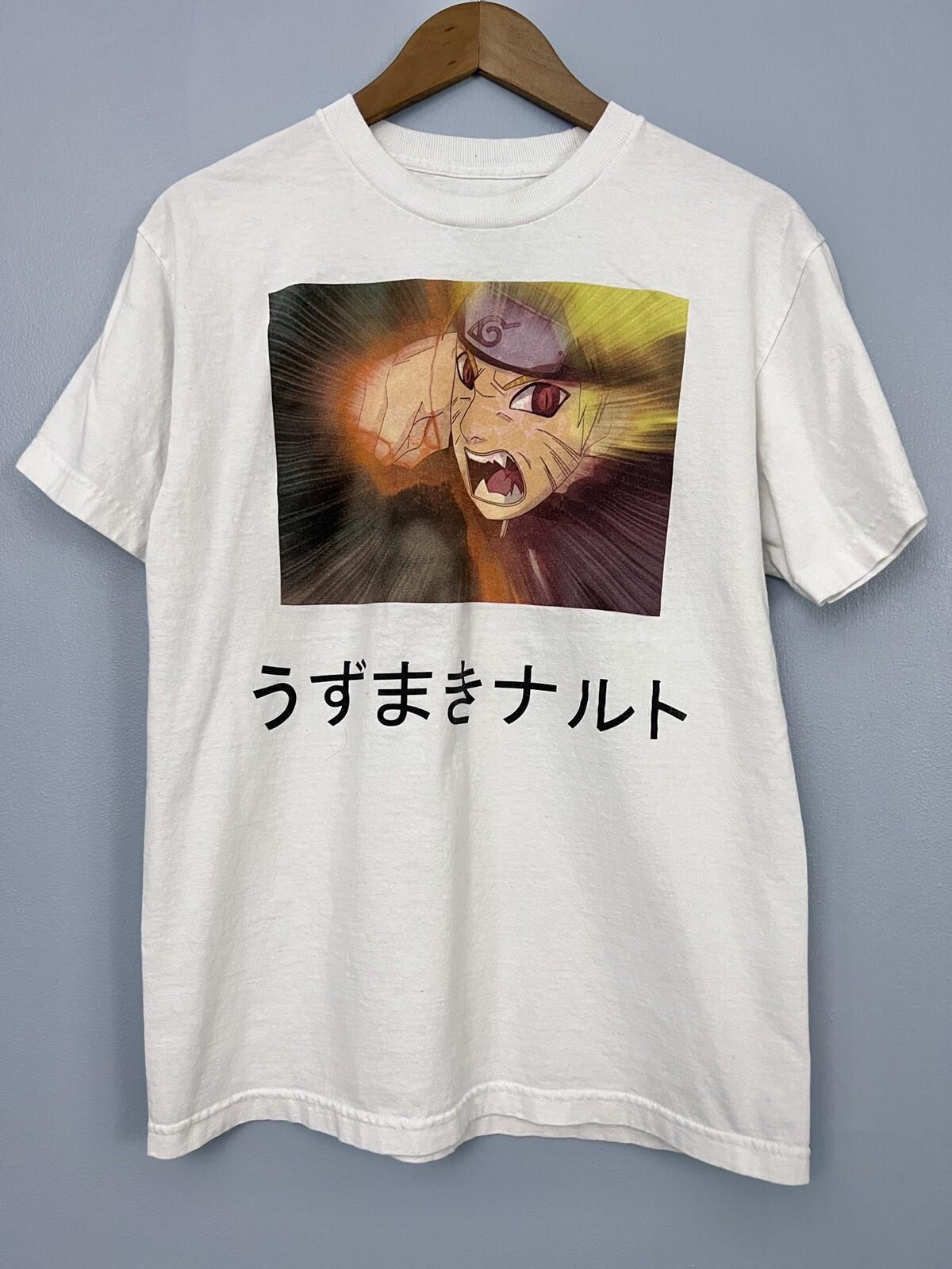 Naruto Shippuden T shirt Ripple Junction Y2K 2002-2007 White Cotton Adult Sz M S