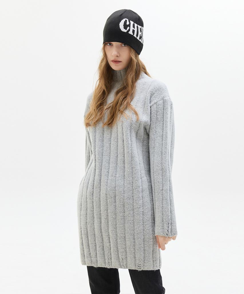 Latizen Lx Damage Knit Dress(Gray)
