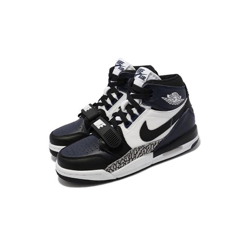 Jordan Scarpe da basket high-top Legacy 312 nero/blu/bianco unisex GS pelle sintetica DO7442-401