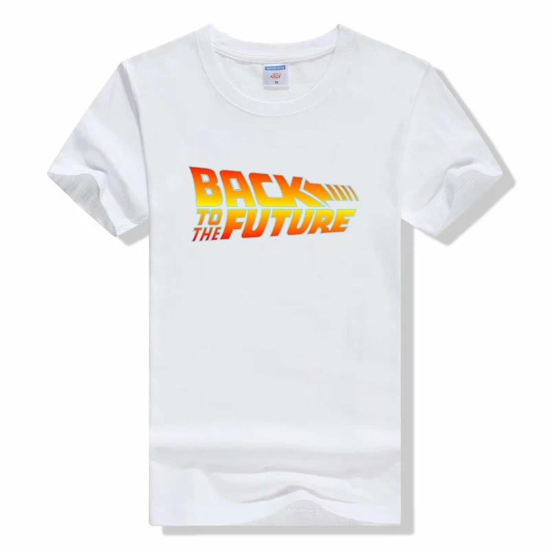 

Back To The Future Tshirt Cotton T Shirt Summer Brand T-shirt Men Classic Movie Series Back To The Future o-neck Short sleeve S