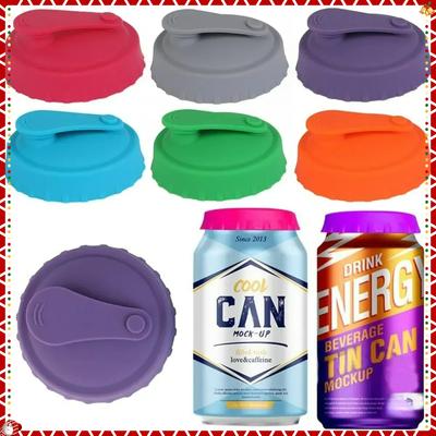 Silicone Soda Can Lid Reusable Can Stopper for Soda Beer Drinks Juice Coke Beverage Fits Standard Cans Protecto Coke Can